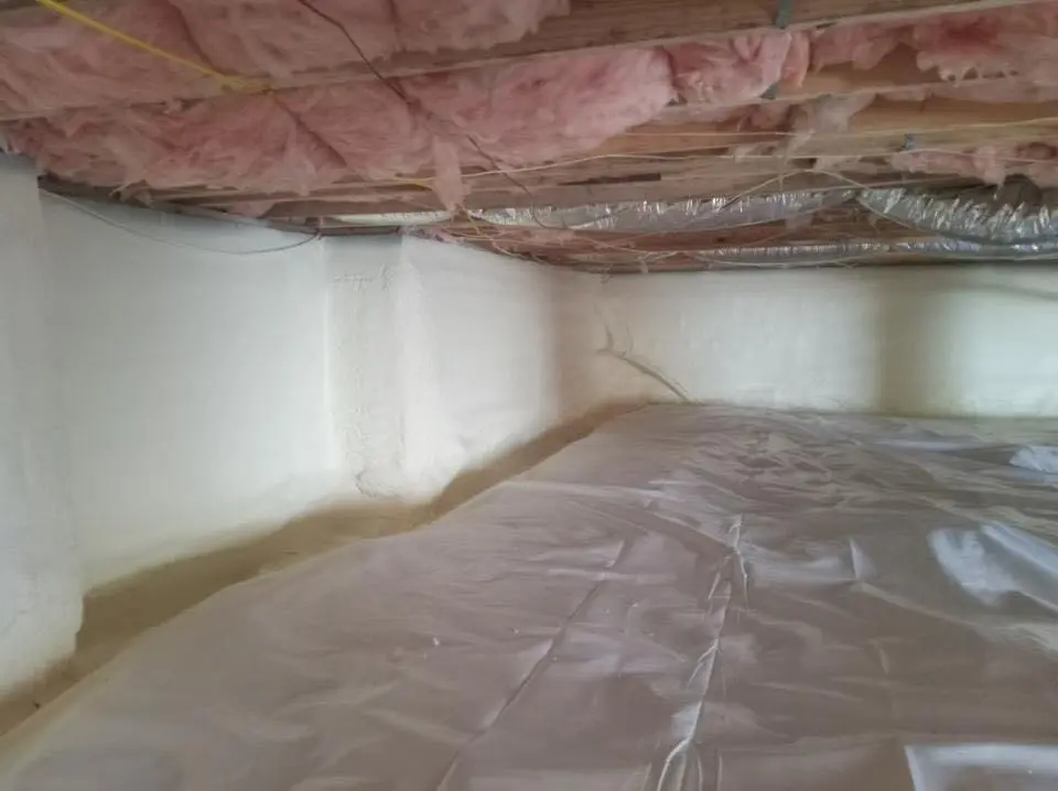 Crawl space encapsulation with closed-cell spray foam for Storm Damage Roof Repair in Sierra Vista